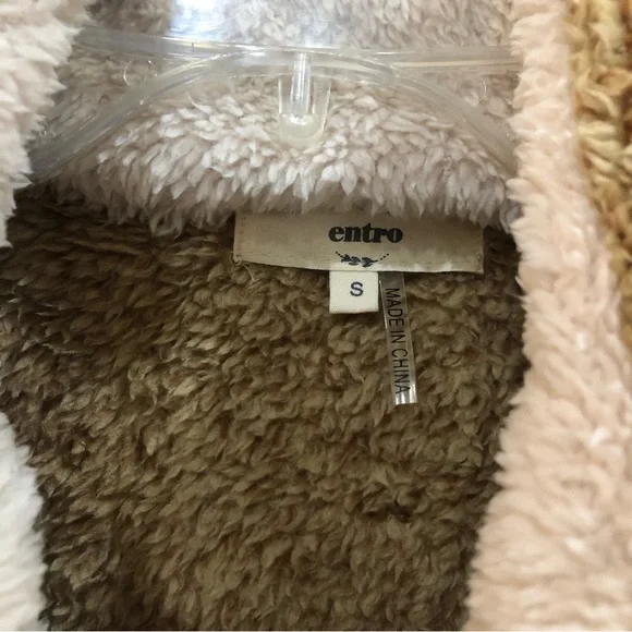 NEW Oversized Long Sleeve Teddybear Sherpa Half Quarter Zip Pullover - Picture 2 of 5